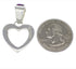 Magenta Turquoise Heart Sterling Silver Pendant PX28786